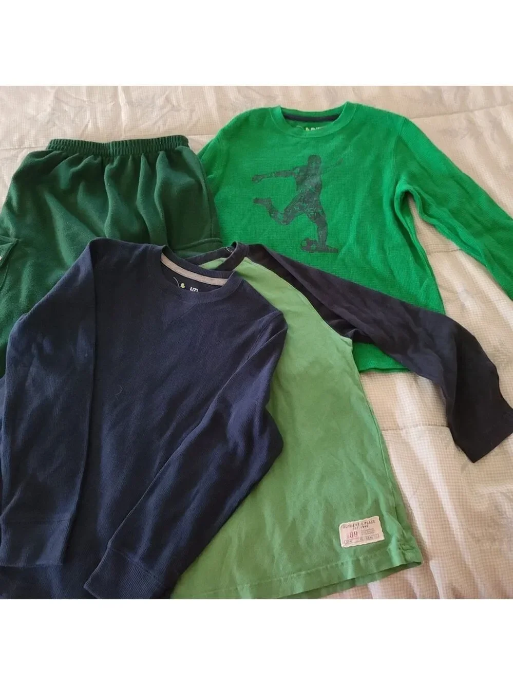 Boy's Size 7/7x Clothing Bundle Pants & Tees